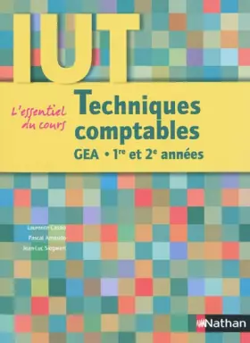 Couverture du produit · Techniques comptables : DUT GEA 1re et 2e années