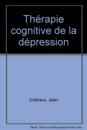 Couverture du produit · Thérapie cognitive de la dépression