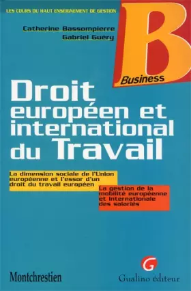 Couverture du produit · Droit européen et international du travail