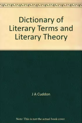 Couverture du produit · Dictionary of Literary Terms and Literary Theory