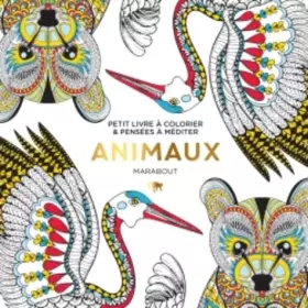 Couverture du produit · Animaux: Petit livre à colorier & pensées à méditer
