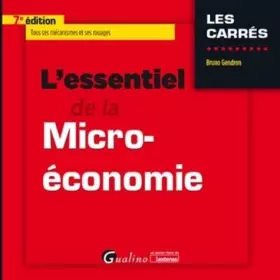 Couverture du produit · L'essentiel de la micro-économie (2020)