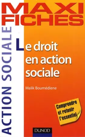 Couverture du produit · Maxi-fiches - Le droit en action sociale