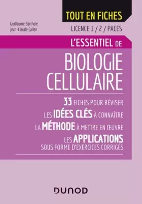 Couverture du produit · Biologie cellulaire - Licence 1/2/PACES
