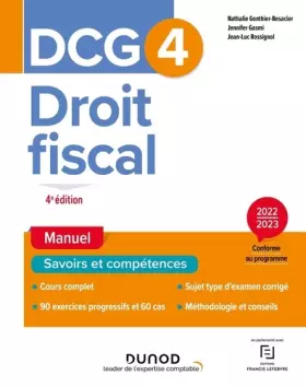 Couverture du produit · DCG 4 Droit fiscal - Manuel 2022-2023 (2022-2023)