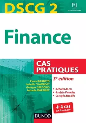 Couverture du produit · DSCG 2 - Finance - 3e édition - Cas pratiques