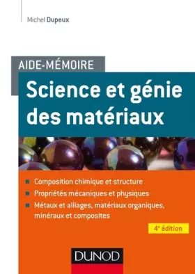 Couverture du produit · Aide-mémoire - Science et génie des matériaux - 4e éd.