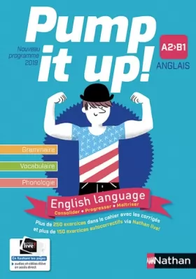 Couverture du produit · Anglais Pump It Up! A2  B1 - cahier élève (nouveau programme 2019)