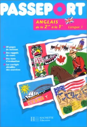 Couverture du produit · Passeport : anglais, de la 2de à la 1re