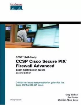Couverture du produit · CCSP Cisco Secure PIX Firewall Advanced Exam Certification Guide (CCSP Self-Study)