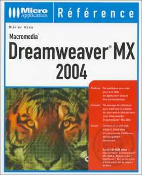 Couverture du produit · Dreamweaver MX 2004