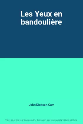 Couverture du produit · Les Yeux en bandoulière