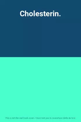 Couverture du produit · Cholesterin.