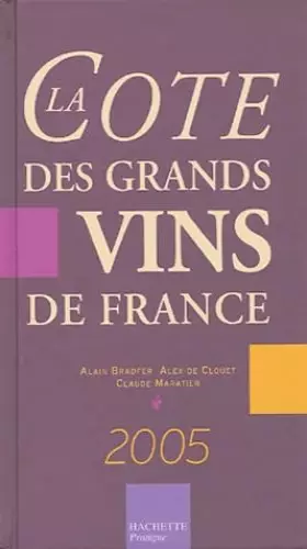 Couverture du produit · La Cote des grands vins de France