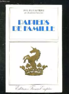 Couverture du produit · Papiers de famille.