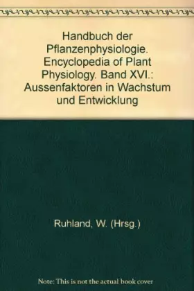 Couverture du produit · External Factors Affecting Growth & Development Vol 16 Of The Encyclopedia Of Pl