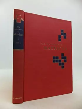 Couverture du produit · Mathematics of Matrices a First Book of Matrix Theory & Linear Algebra