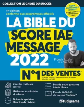 Couverture du produit · La bible du score IAE message 2022: 11e édition