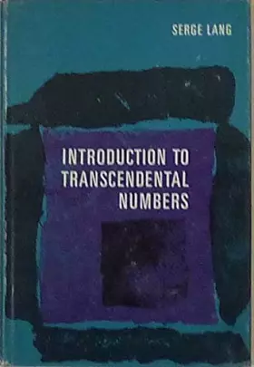 Couverture du produit · Introduction to Transcendental Numbers