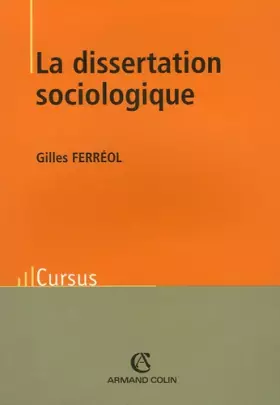 Couverture du produit · La dissertation sociologique