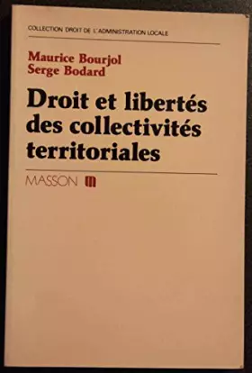 Couverture du produit · Droit et libertés des collectivites territoriales