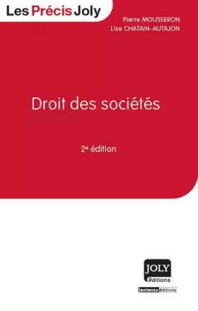 Couverture du produit · Droit des sociétés