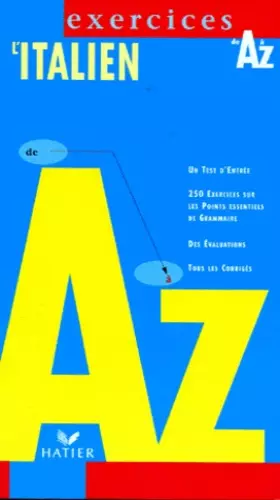 Couverture du produit · L'italien de A à Z exercices, édition 97