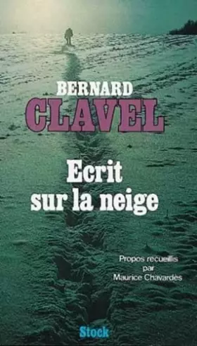 Couverture du produit · Ecrit sur la neige