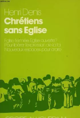 Couverture du produit · Chrétiens sans église