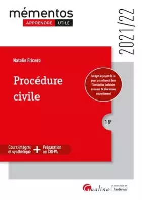 Couverture du produit · Procédure civile: Un cours original, à la fois complet et synthétique