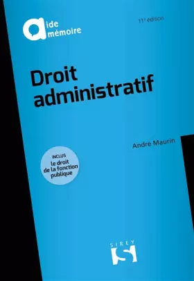 Couverture du produit · Droit administratif - 11e ed.