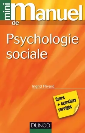 Couverture du produit · Mini manuel de psychologie sociale