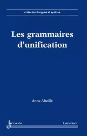 Couverture du produit · Grammaires d'unification et analyse du français
