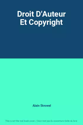 Couverture du produit · Droit D'Auteur Et Copyright