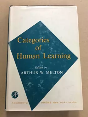 Couverture du produit · Categories of Human Learning