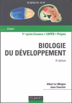 Couverture du produit · Biologie du développement