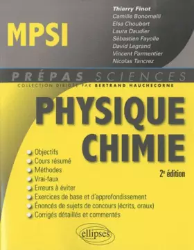 Couverture du produit · Physique Chimie MPSI - 2ème Edition