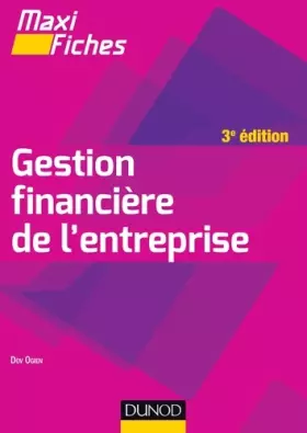 Couverture du produit · Maxi fiches - Gestion financière de l'entreprise - 3e édition