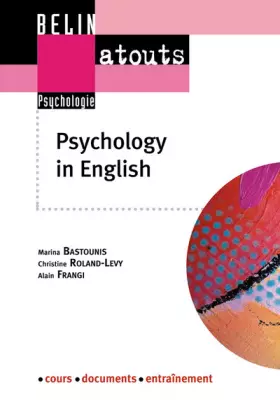 Couverture du produit · Psychology in english : Méthodes de recherche et communication scientifique