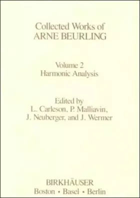 Couverture du produit · The Collected Works of Arne Beurling: Harmonic Analysis