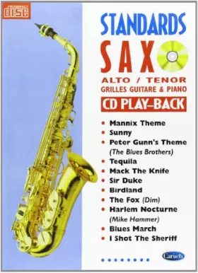 Couverture du produit · Standards Saxo Alto et Tenor, avec Grilles de Guitare & Piano.