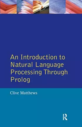Couverture du produit · An Introduction to Natural Language Processing Through Prolog