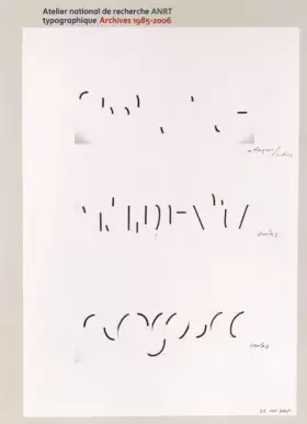 Couverture du produit · Atelier national de recherche typographique ANRT: Archives 1985-2006