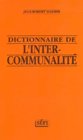 Couverture du produit · Dictionnaire de l'intercommunalité