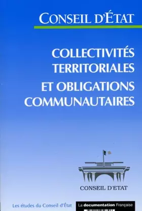 Couverture du produit · Collectivités territoriales et obligations communautaires