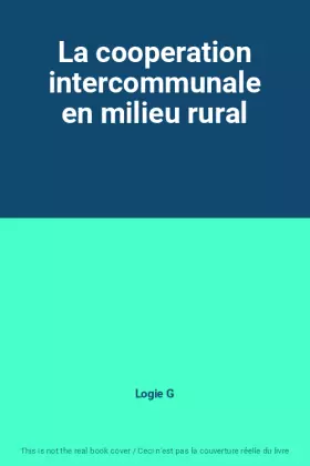 Couverture du produit · La cooperation intercommunale en milieu rural