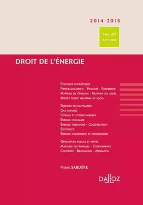 Couverture du produit · Droit de l'énergie 2014/15 - 1re ed.