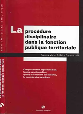 Couverture du produit · La Procedure Disciplinaire Dans La Fonction Publique Territoriale