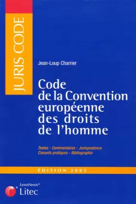 Couverture du produit · Code de la Convention européenne des droits de l'homme (ancienne édition)