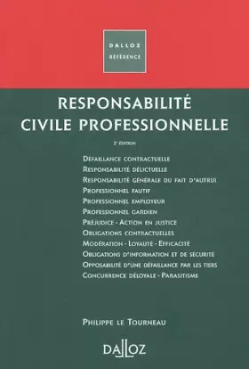 Couverture du produit · Responsabilité civile professionnelle - 2e éd.